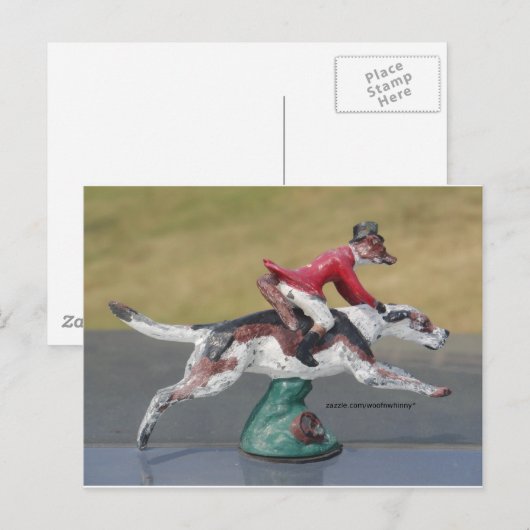 de heer Fox Cross-country Briefkaart (Voorkant / Achterkant)