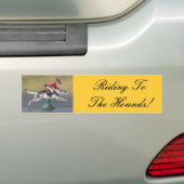 de heer Fox Cross-country Bumpersticker (Op auto)