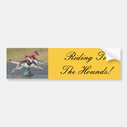 de heer Fox Cross-country Bumpersticker (Voorkant)