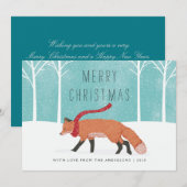 de heer Fox Feestdagenkaart (Voorkant / Achterkant)