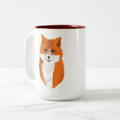 De heer Fox is lezer Tweekleurige Koffiemok (Voorkant links)