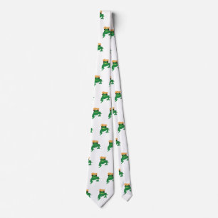 de heer Frogster Green Frog Art Stropdas