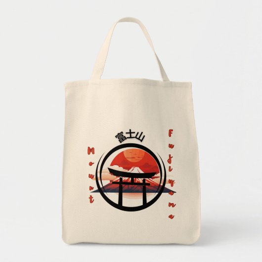 De heer Fujiyama Canvas tas (Voorkant)