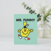 de heer Funny | Funny Face Briefkaart (Staand voorkant)