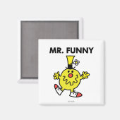de heer Funny | Funny Face Magneet (Voorkant / Achterkant)