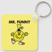 de heer Funny | Funny Face Sleutelhanger (Achterkant)