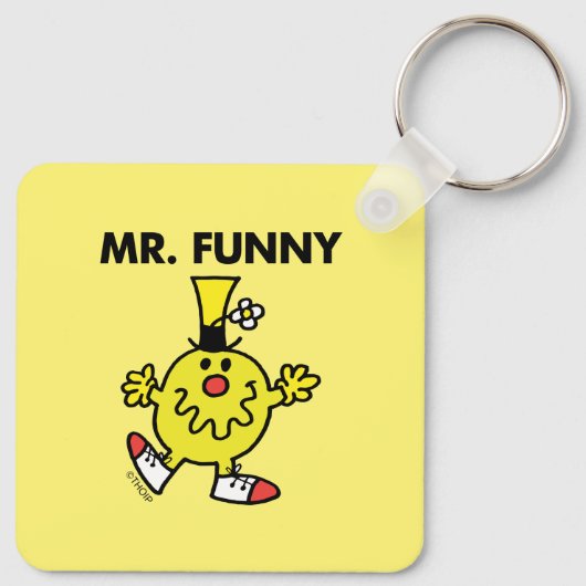 de heer Funny | Funny Face Sleutelhanger (Achterkant)