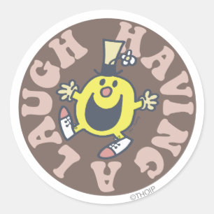 De heer Funny heeft een Laugh Ronde Sticker