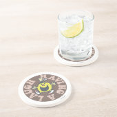 De heer Funny heeft een Laugh Zandsteen Onderzetter (Zijkant)