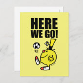 de heer Funny Juggling A Voetbal Briefkaart (Voorkant / Achterkant)