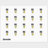 de heer Funny Juggling A Voetbal Ronde Sticker (Vel)