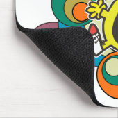 de heer Funny | Kleurrijke sterren en wervelkolom Muismat (Hoek)