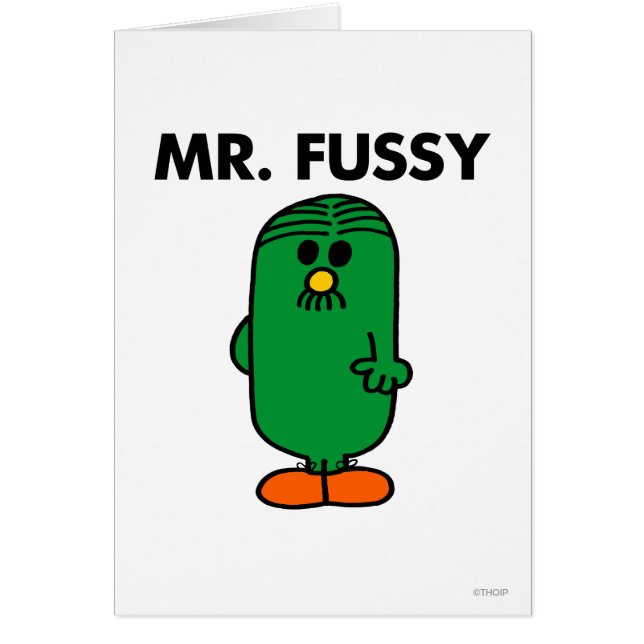 De heer Fussy, goed gefundeerd (Voorkant)