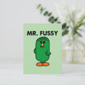 De heer Fussy, goed gefundeerd Briefkaart (Staand voorkant)