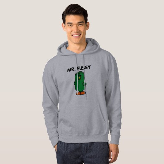 De heer Fussy, goed gefundeerd Hoodie (Voorkant volledig)