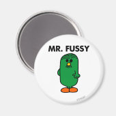 De heer Fussy, goed gefundeerd Magneet (Voorkant / Achterkant)