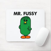De heer Fussy, goed gefundeerd Muismat (Met muis)