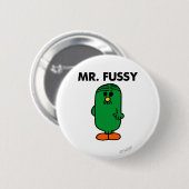 De heer Fussy, goed gefundeerd Ronde Button 5,7 Cm (Voorkant /achterkant)