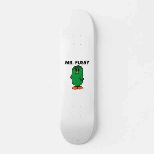 De heer Fussy, goed gefundeerd Skateboard (Voorkant)