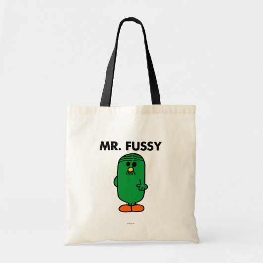 De heer Fussy, goed gefundeerd Tote Bag (Voorkant)
