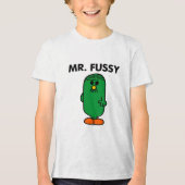 De heer Fussy, goed gefundeerd Tri-Blend Shirt (Voorkant)