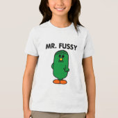 De heer Fussy, goed gefundeerd Tri-Blend Shirt (Voorkant)