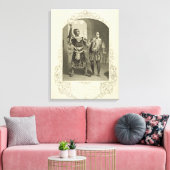 de heer G. V. Brooke als Othello en James Bennett Canvas Afdruk (Insitu (Woonkamer))