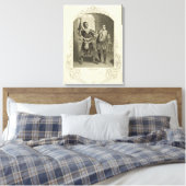 de heer G. V. Brooke als Othello en James Bennett Canvas Afdruk (Insitu (Slaapkamer))