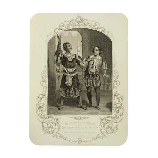 de heer G. V. Brooke als Othello en James Bennett Magneet (Verticaal)