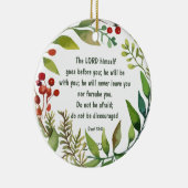 De Heer gaat voor je uit Deut 31: 8 Aanpassen Keramisch Ornament (Rechts)