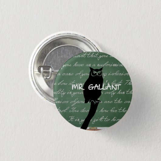 de heer Gallant Button (Voorkant /achterkant)