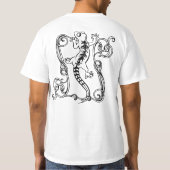 De heer Gecko wil op een shirt zitten (Achterkant)