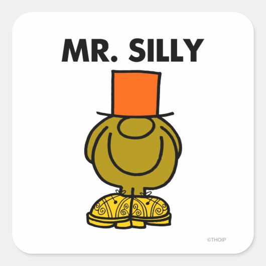 de heer Gekke | Verborgen ogen Vierkante Sticker (Voorkant)