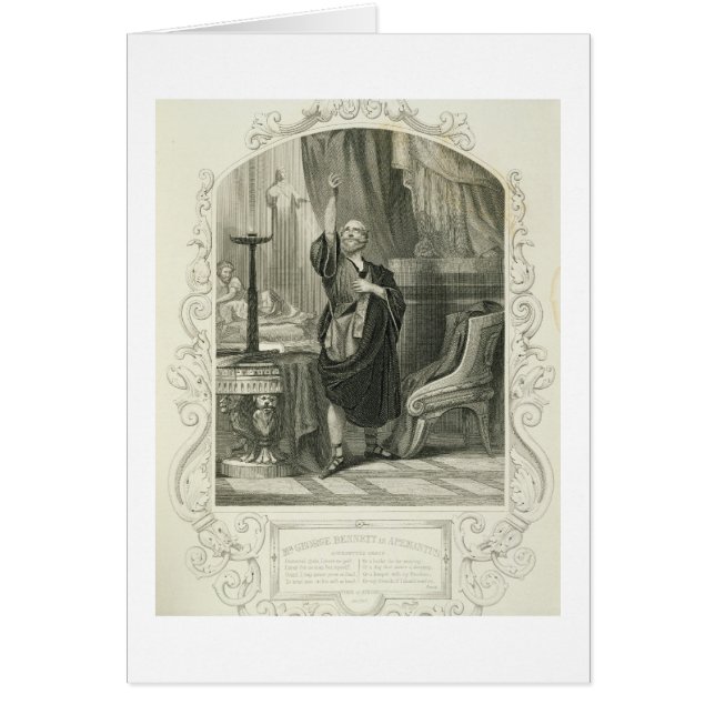 de heer George Bennett als Apemantus, Act I Scene  (Voorkant)