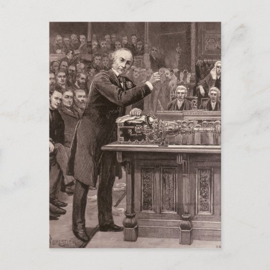 de heer Gladstone Briefkaart (Voorkant)