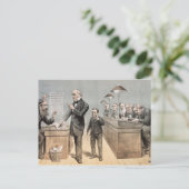De heer Gladstone en zijn Clerks Briefkaart (Staand voorkant)