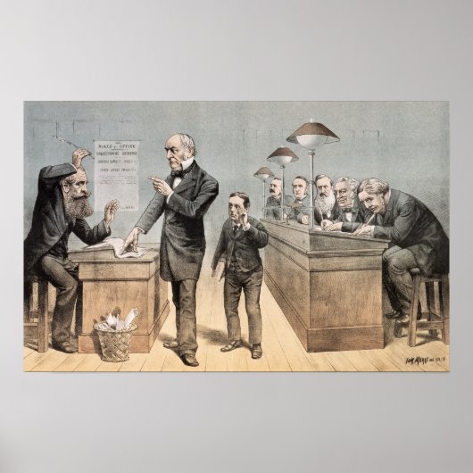 De heer Gladstone en zijn Clerks Poster (Voorkant)