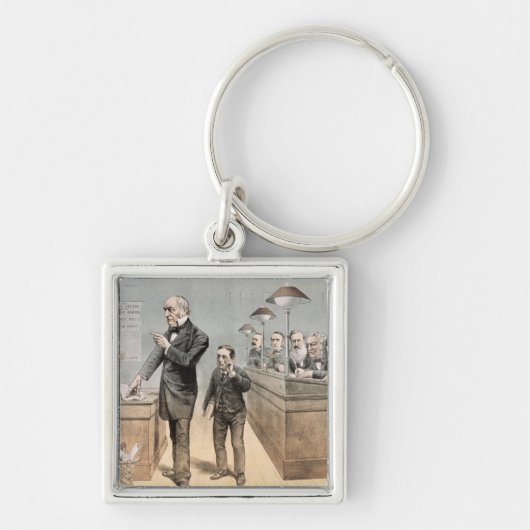De heer Gladstone en zijn Clerks Sleutelhanger (Voorkant)