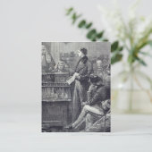 De heer Gladstone geeft zijn eerste toespraak Briefkaart (Staand voorkant)