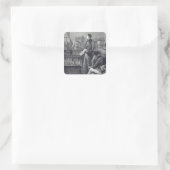 De heer Gladstone geeft zijn eerste toespraak Vierkante Sticker (Tas)