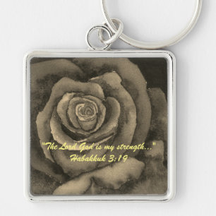 De Heer God is mijn kracht... Sleutel Effecten Sleutelhanger