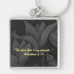 De Heer God is mijn kracht... Sleutel Effecten Sleutelhanger