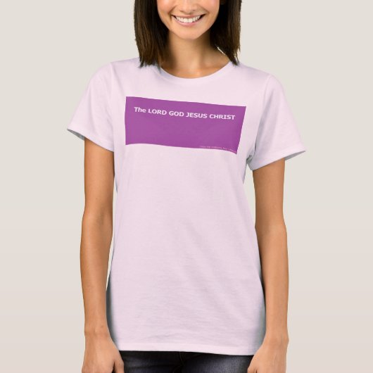 DE HEER GOD JEZUS CHRISTUS T-SHIRT (Voorkant)