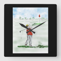 de heer Golf Wall Clock