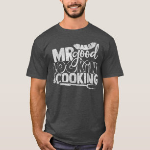 de heer Good Lookin Cooking BBQ Grill Master Barbe T-shirt