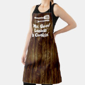 De heer Good Lookin is Cookin Funny BBQ Rustic Che Schort (Insitu)