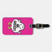 de heer Greedy Bagagelabel (Voorkant horizontaal)