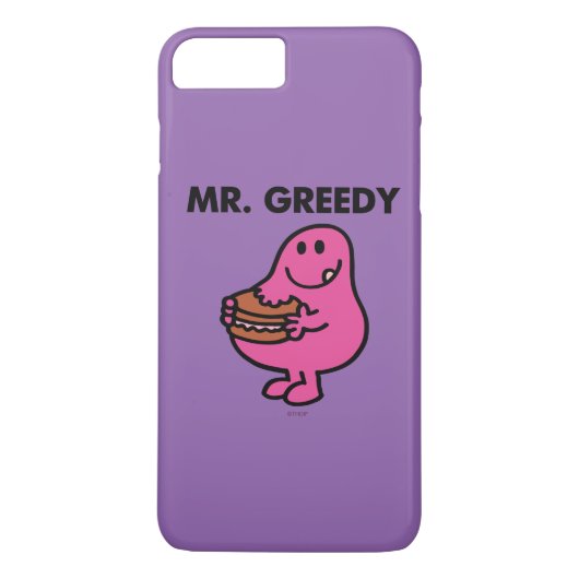 de heer Greedy Eating Cake Case-Mate iPhone Case (Achterkant)