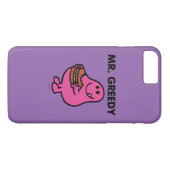 de heer Greedy Eating Cake Case-Mate iPhone Case (Achterkant (Horizontaal))