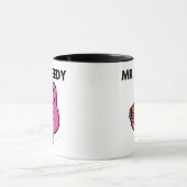 de heer Greedy Eating Cake Mok (Midden)